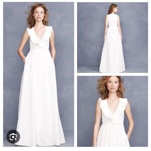J. Crew White Wedding Dress